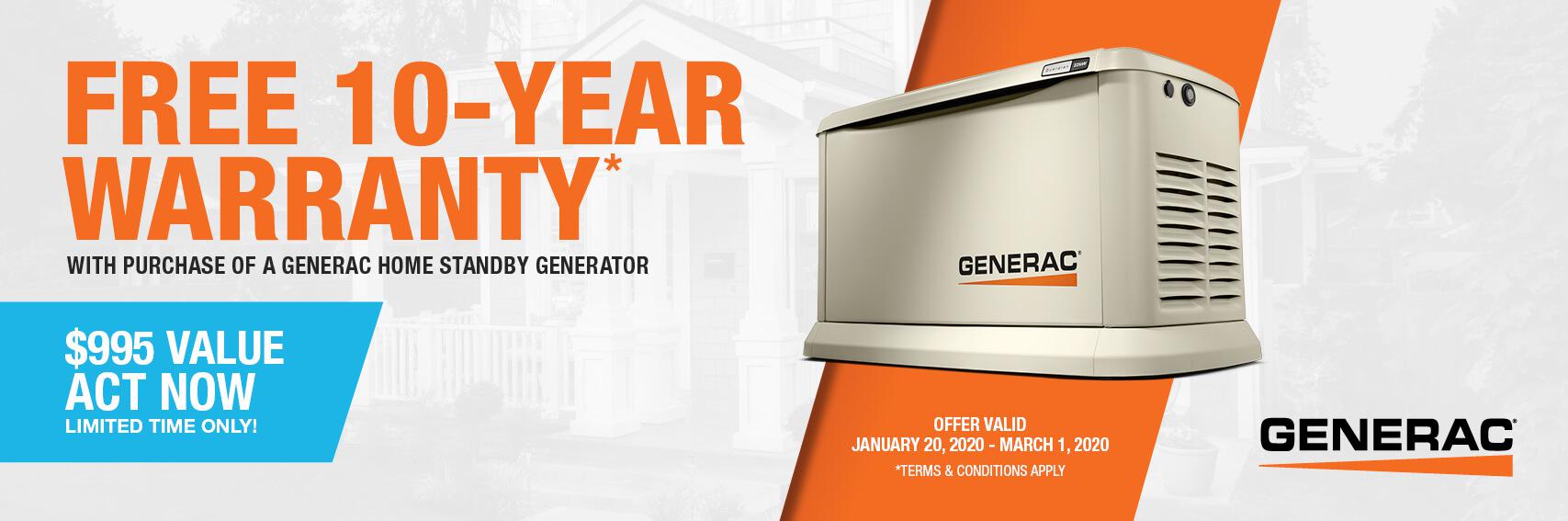 Homestandby Generator Deal | Warranty Offer | Generac Dealer | MADISONVILLE, LA